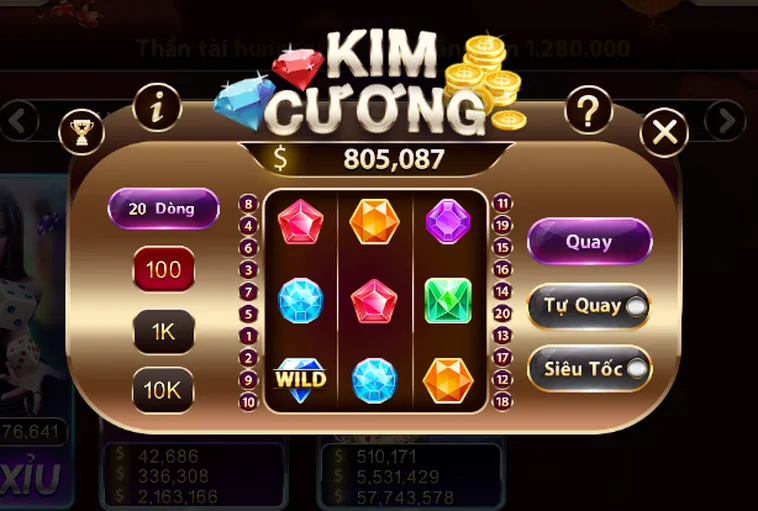 Khám Phá Trò Chơi Nổ Hũ Kim Cương Tại Tinycat99 Thưởng Lớn